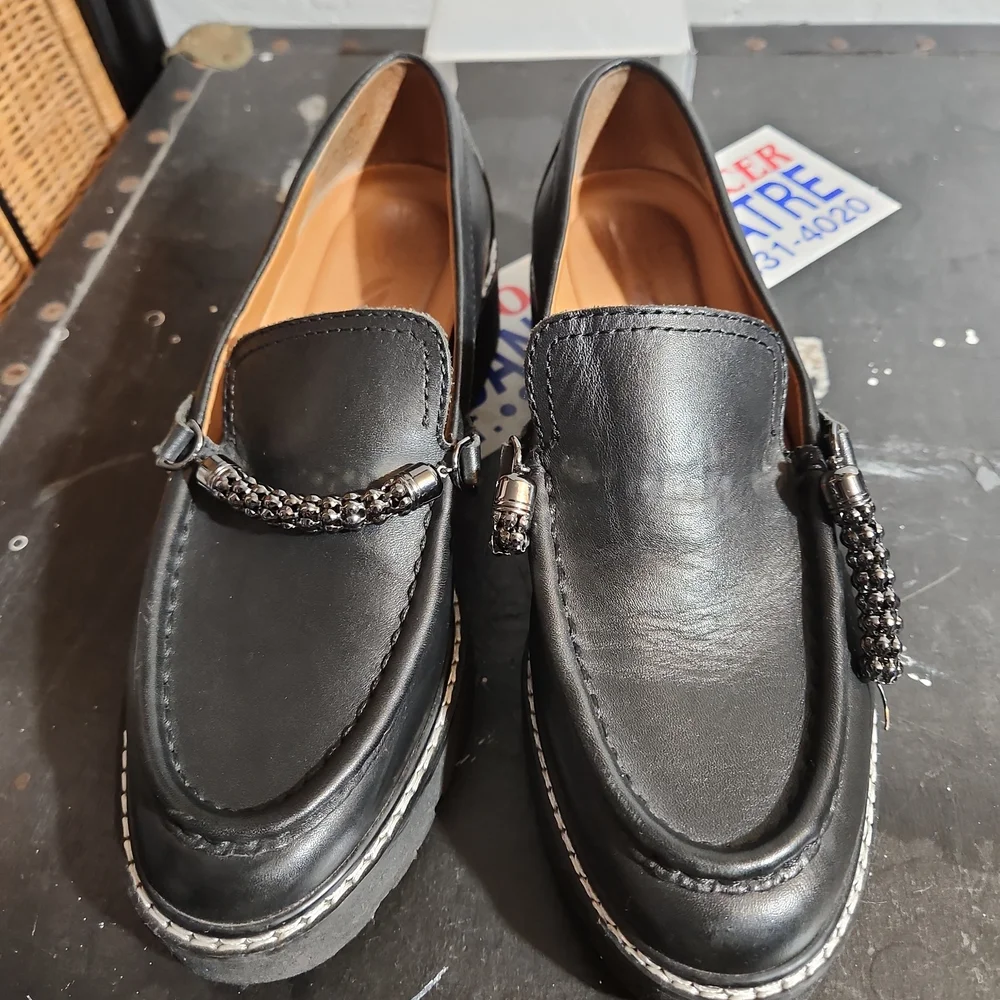 Sarto Size 7 By Franco Sarto Domina Leather Loafer